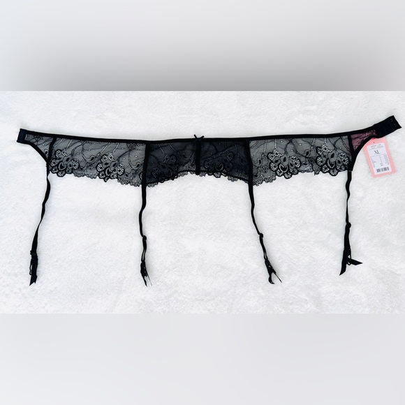 Hunkemöller Black Lace Garter Belt, Size XL - NWT - Picture 2 of 7